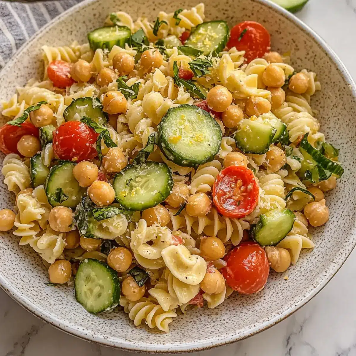 Chickpea Pasta Salad