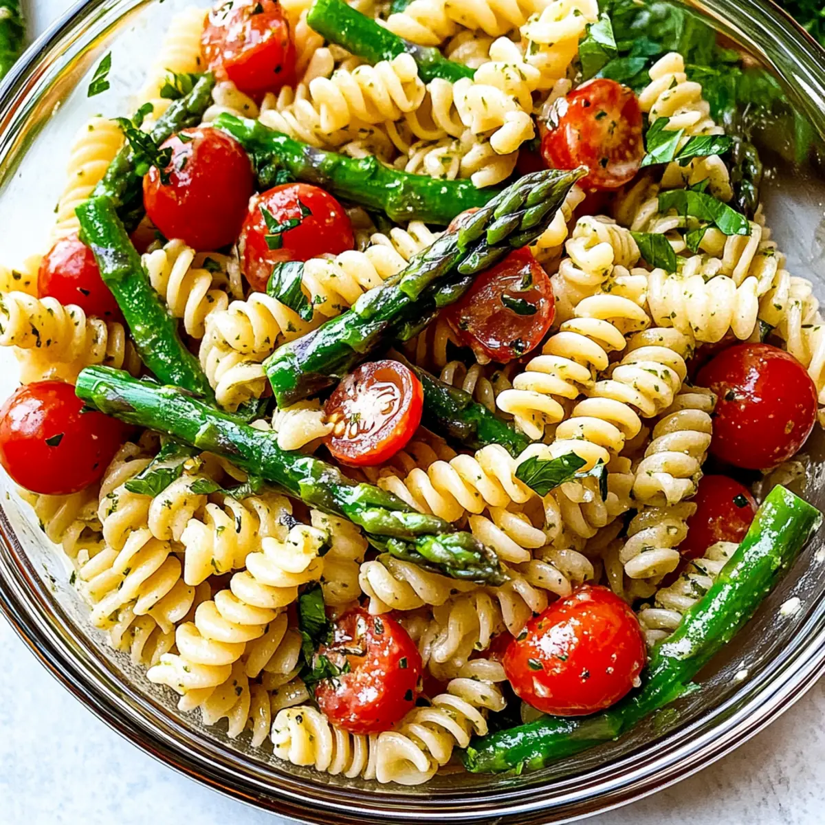 Light Asparagus Pasta Salad