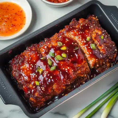 korean meatloaf with gochujang glaze