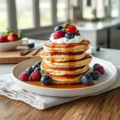 High Protein Cottage Cheese Pancakes