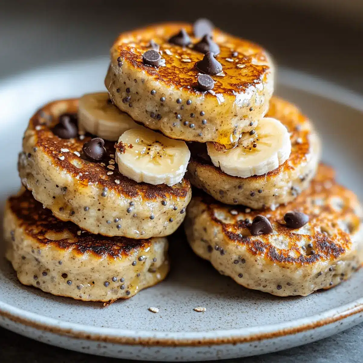 Cottage Cheese Banana Oat Protein Pancake Bites
