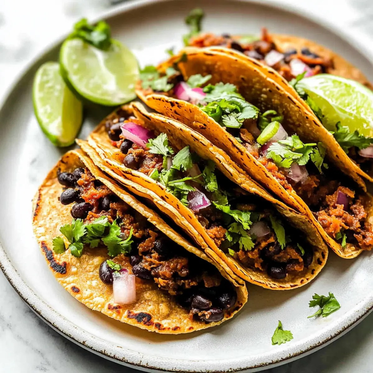Crispy Black Bean Tacos
