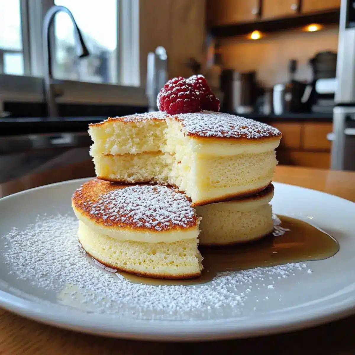 Dreamy Fluffy Japanese Soufflé Pancakes