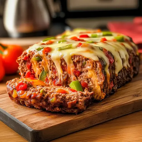 Philly Cheesesteak Meatloaf