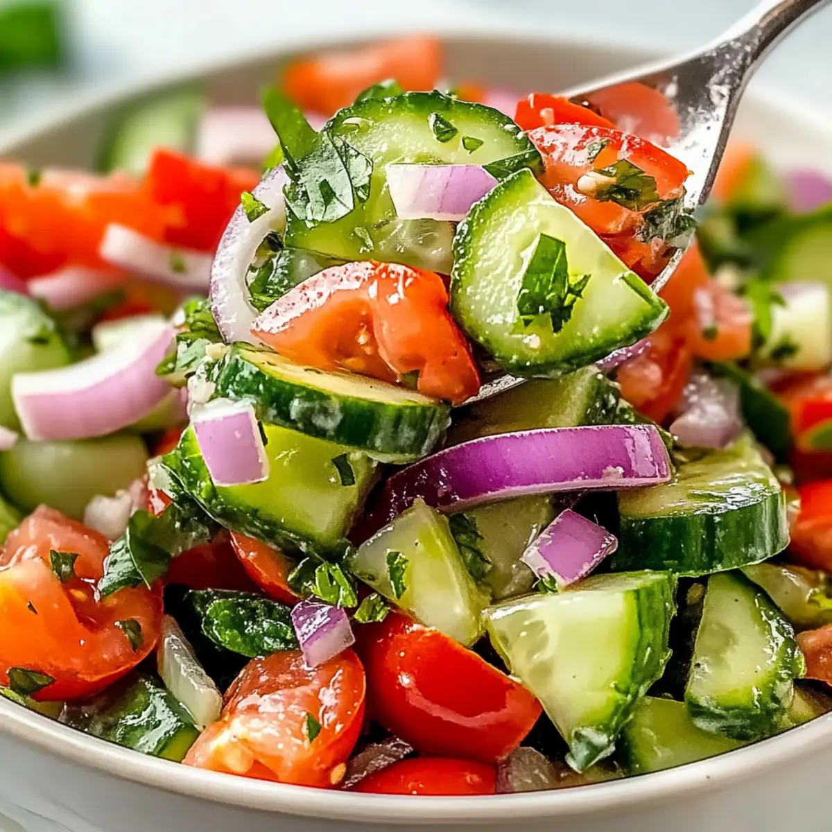 Italian Cucumber Salad