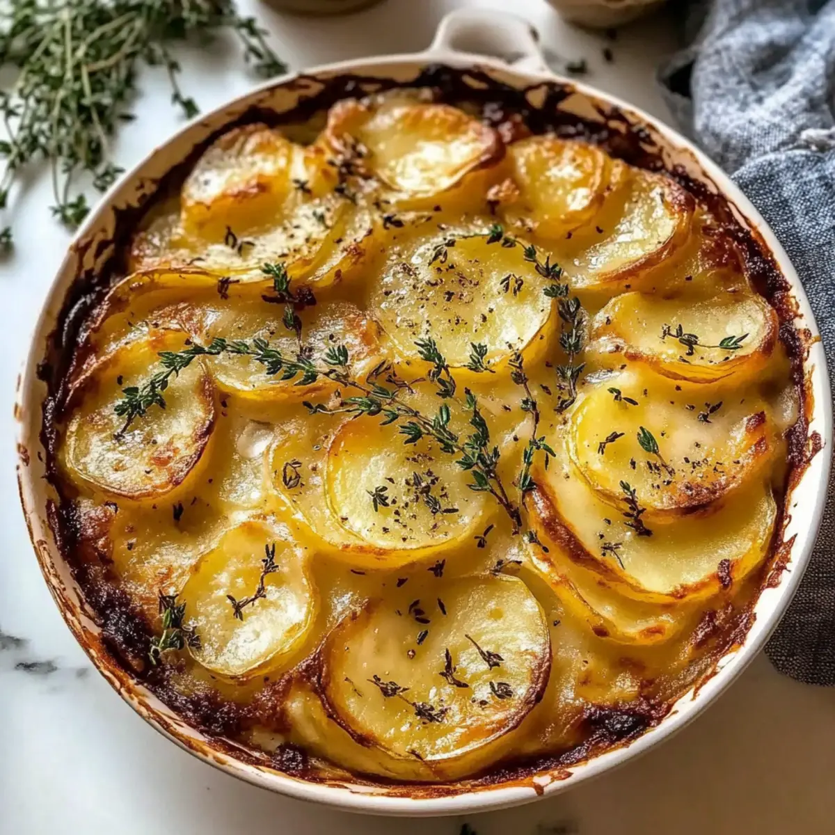 Scalloped Potatoes with Heavy Cream
