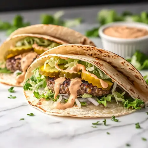 Big Mac Style Smash Burger Tacos