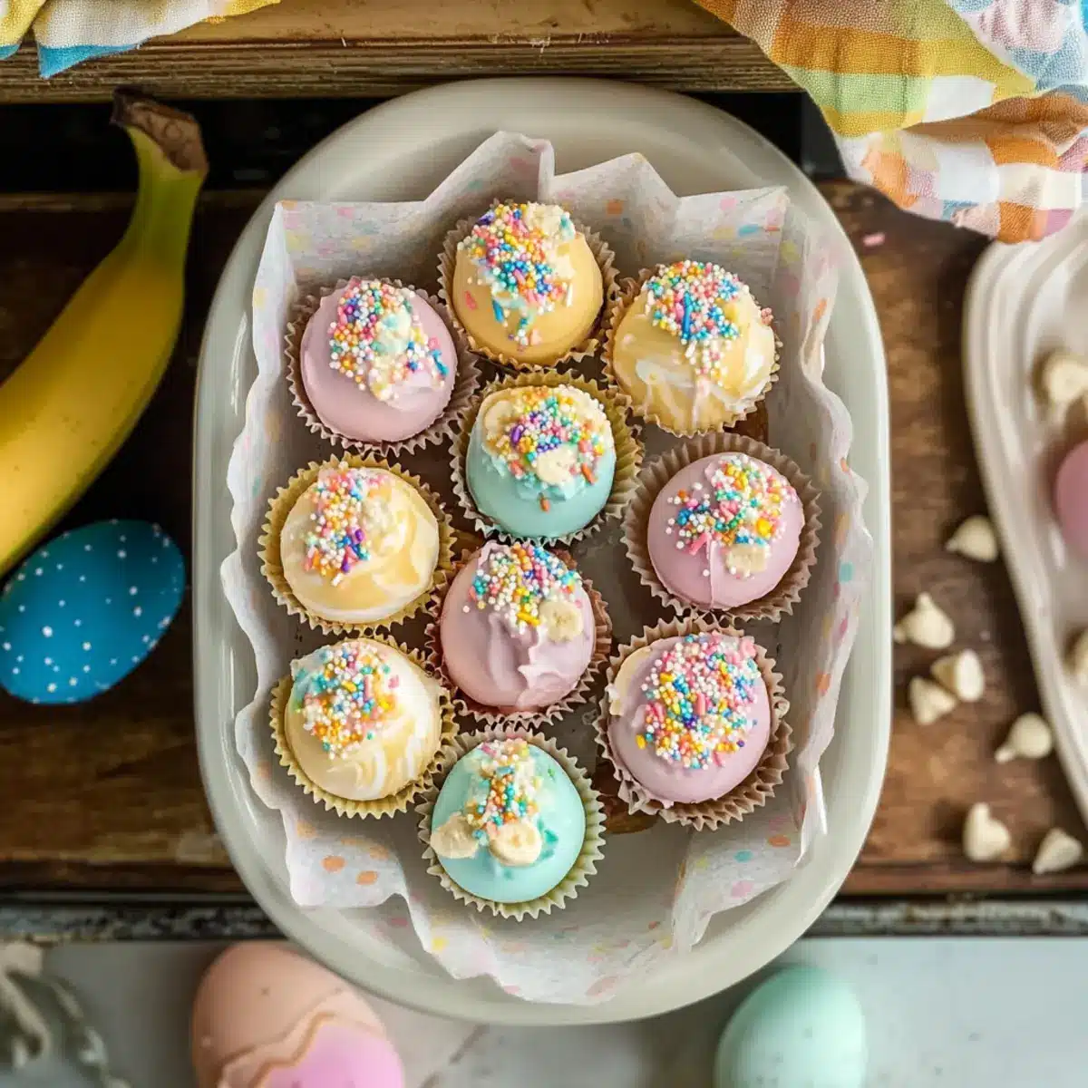 Banana Pudding Easter Truffles