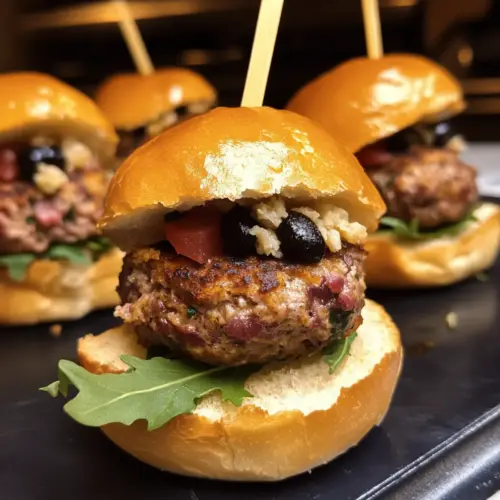 Mediterranean Meatloaf Sliders