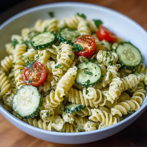 Cucumber Pasta Salad