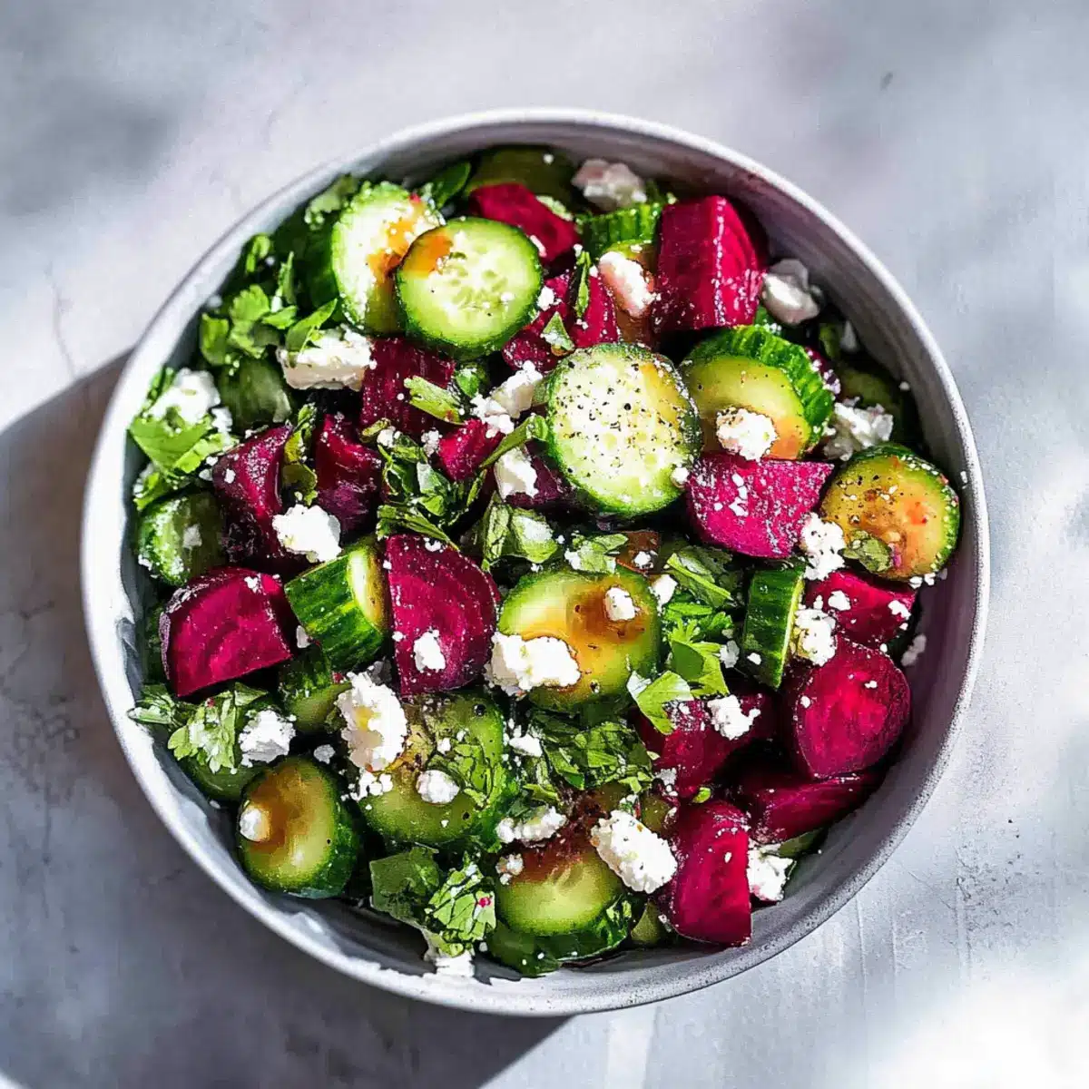 Easy Cucumber Beet Salad