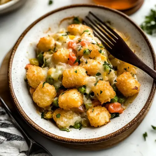Vegetarian Tater Tot Hotdish