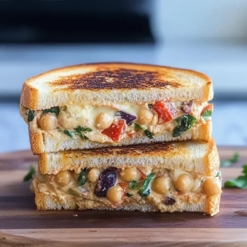 Greek Chickpea Salad Melts
