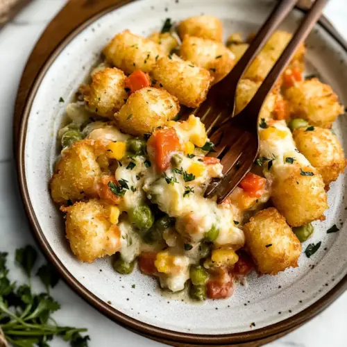 Vegetarian Tater Tot Hotdish