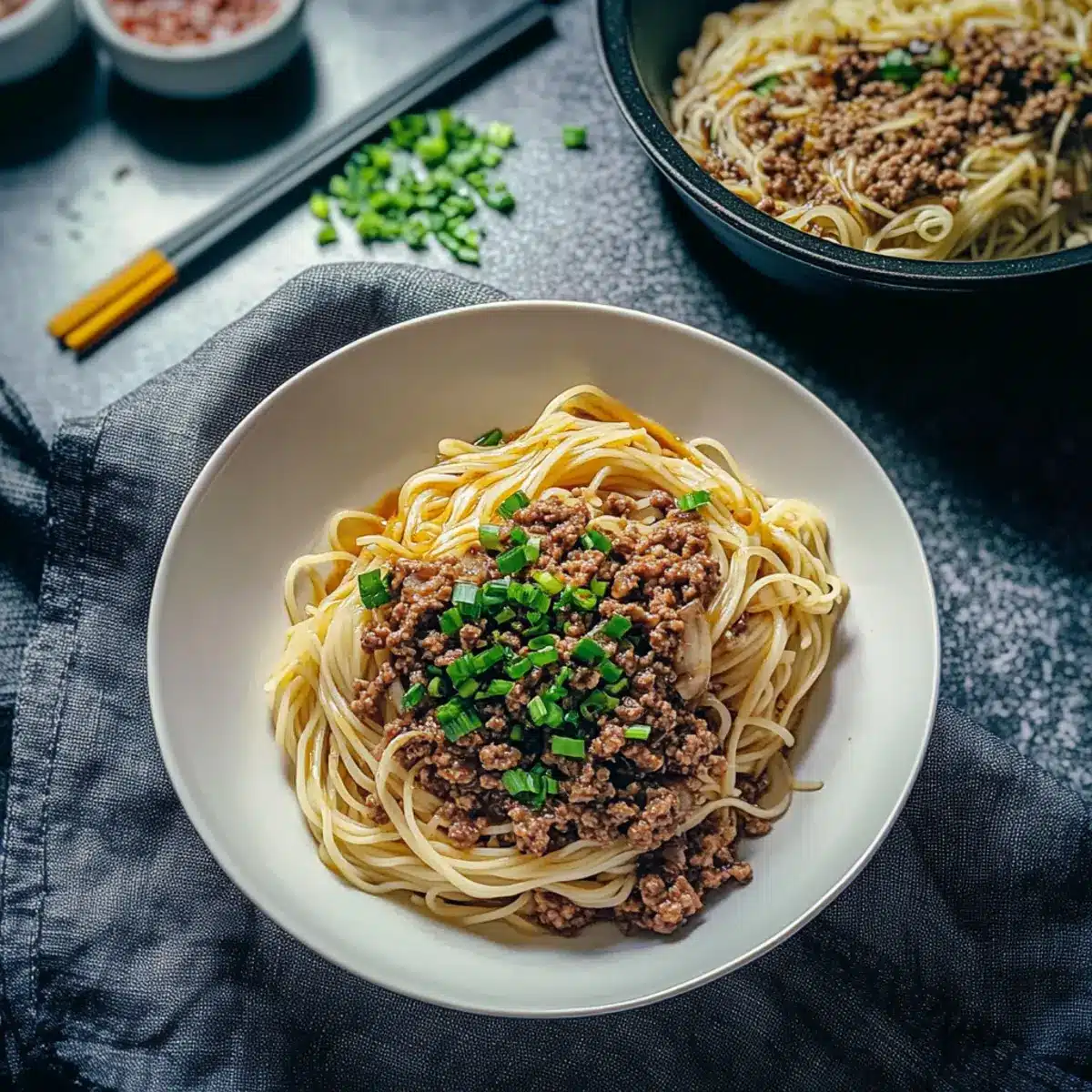 Asian Ground Beef Noodles