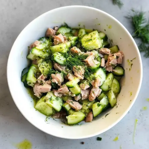 Tuna Salad With Cucumber