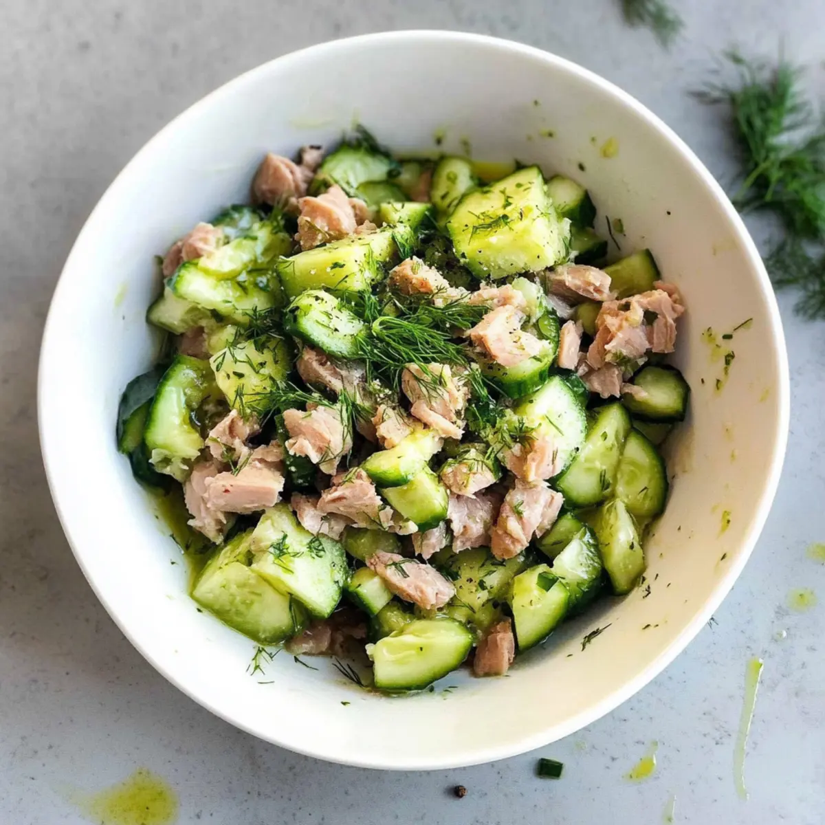 Tuna Salad With Cucumber