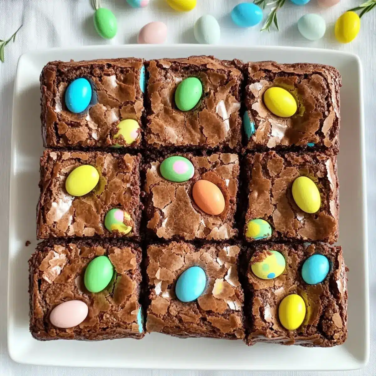 Easter Mini Egg Brownies