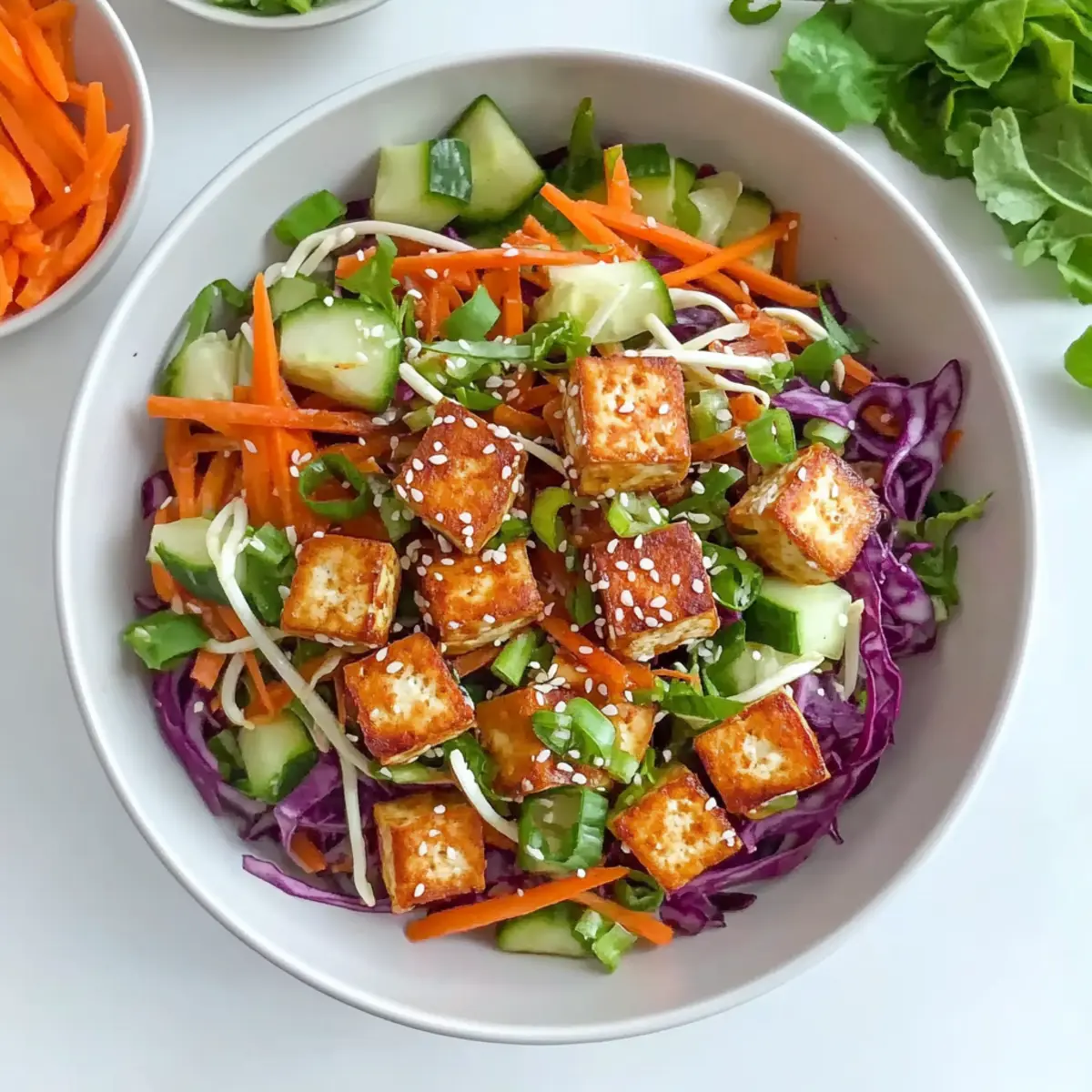 Tofu Spring Roll Salad