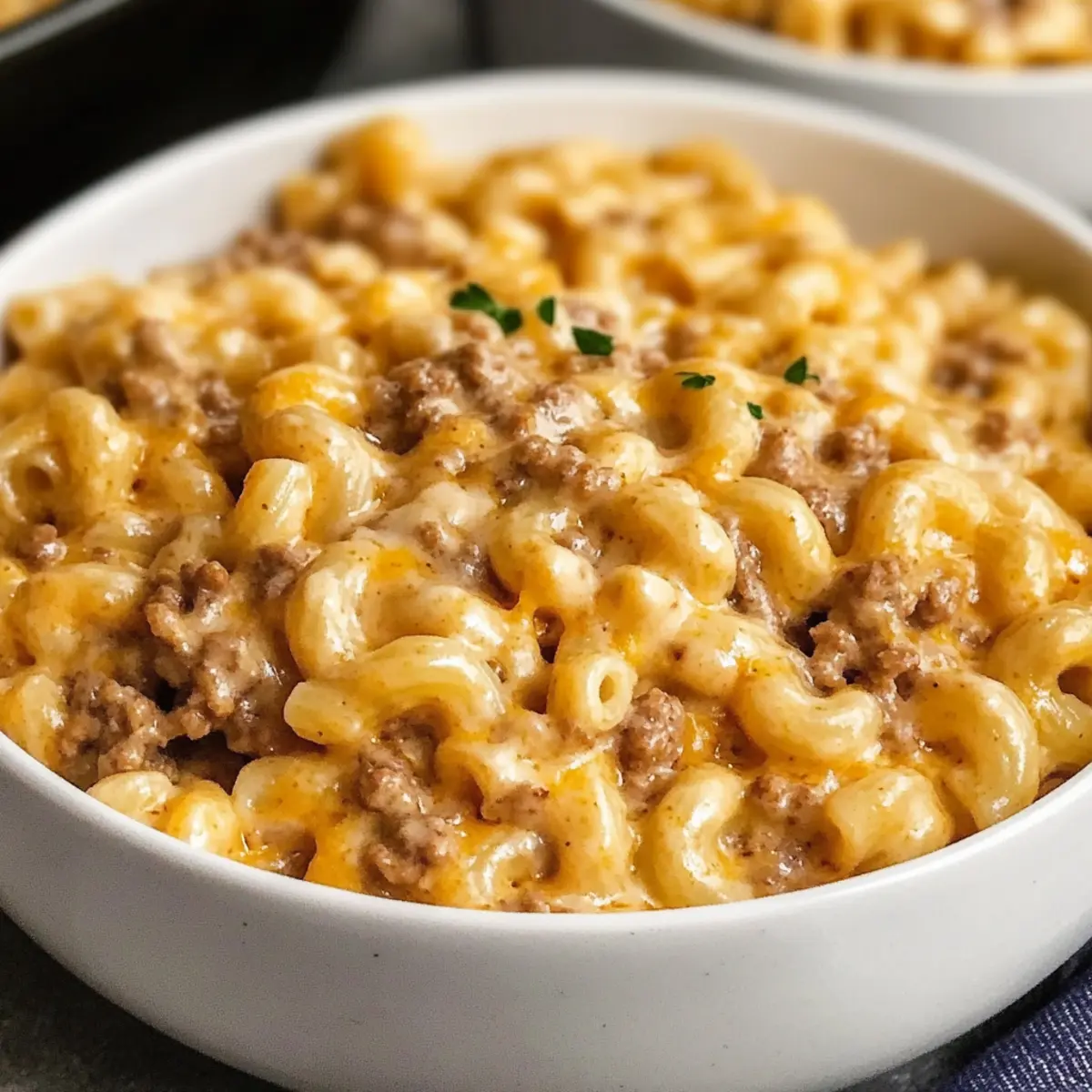 One-Pot Cheeseburger Macaroni