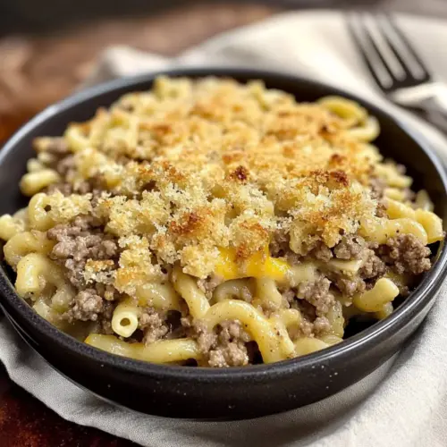 Hamburger Noodle Bake
