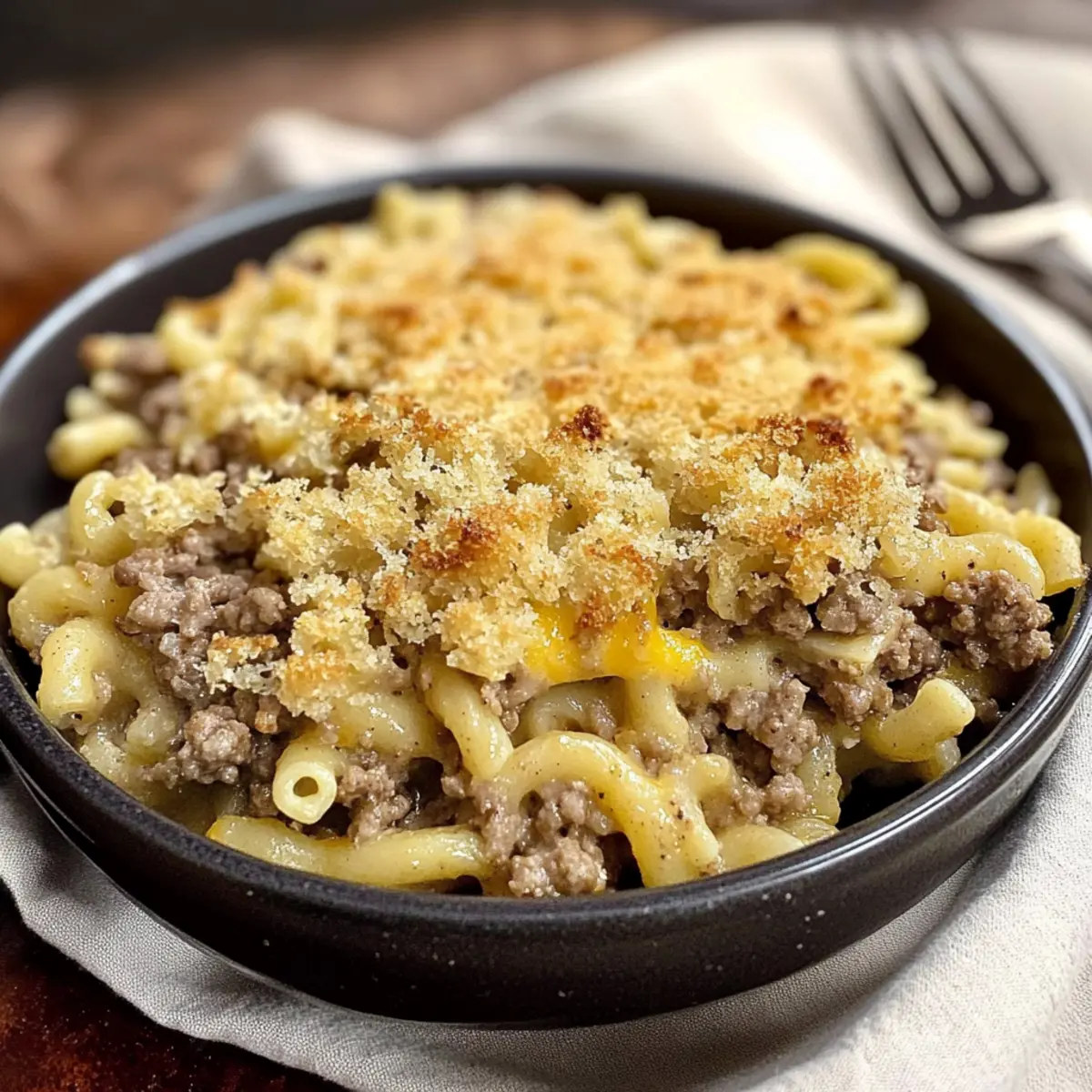 Hamburger Noodle Bake