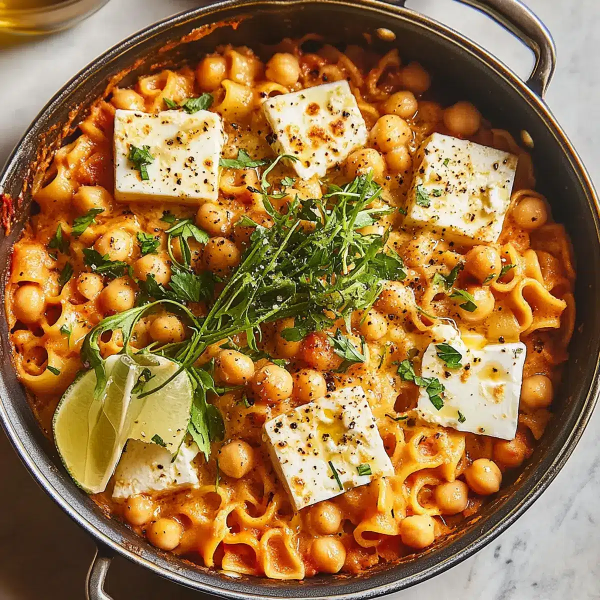 Baked Feta Pasta With Chickpeas
