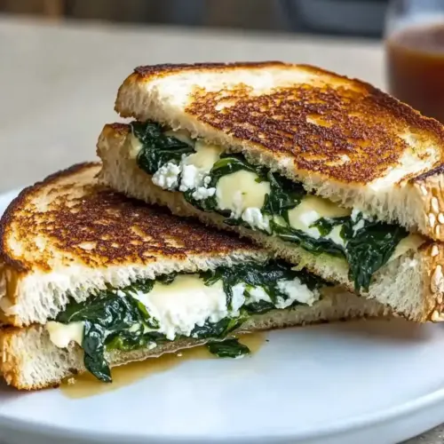 Spinach Feta Grilled Cheese