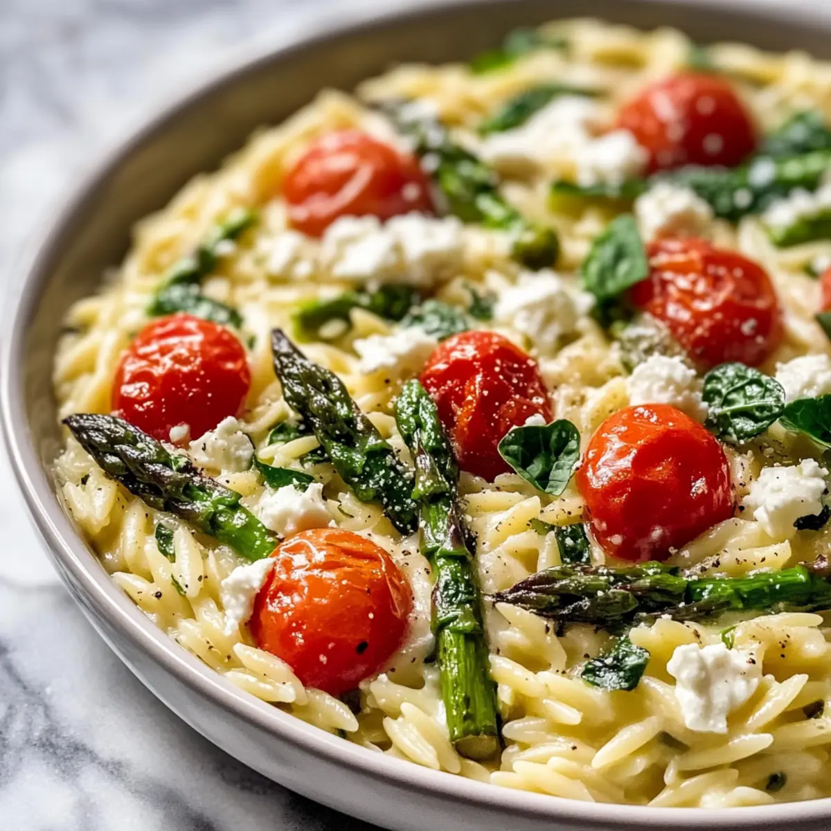 Healthy Baked Feta Orzo