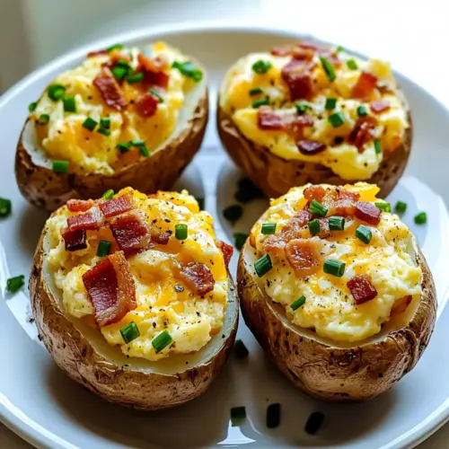 Twice Baked Loaded Breakfast Potatoes