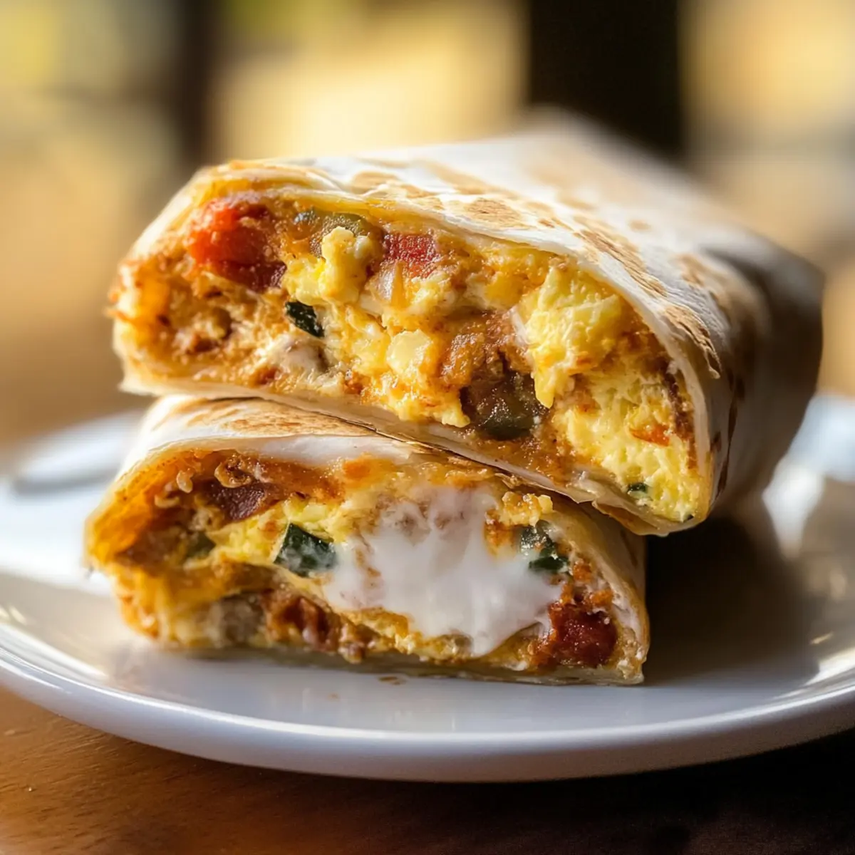 Sheet Pan Breakfast Burritos with Creamy Chipotle Sauce