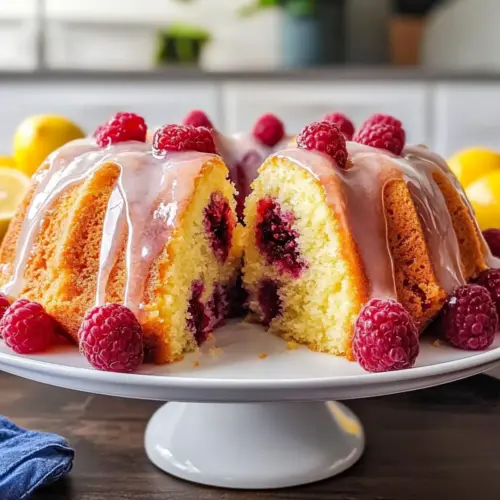 mother's day Lemon Raspberry Bundt Cake