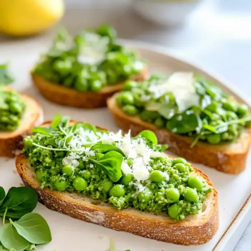 Pea Bruschetta