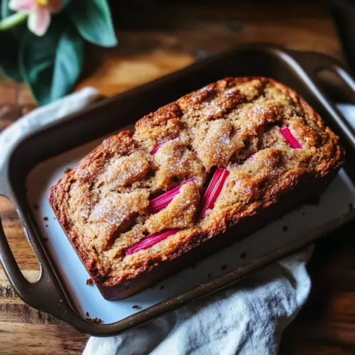 Cinnamon Rhubarb Bread
