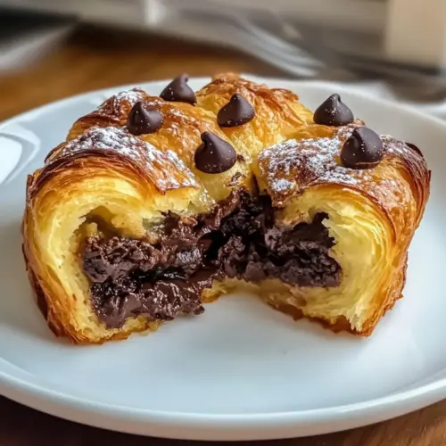 Chocolate Croissant Breakfast Bake
