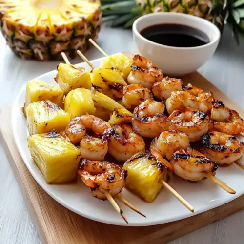 Grilled Shrimp and Pineapple Skewers