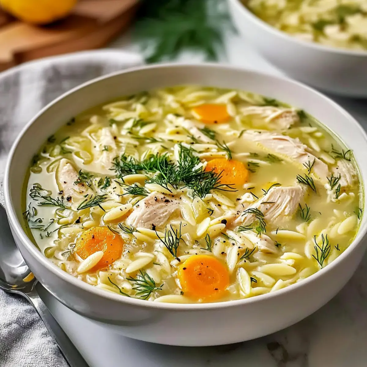 Greek Lemon Chicken Soup