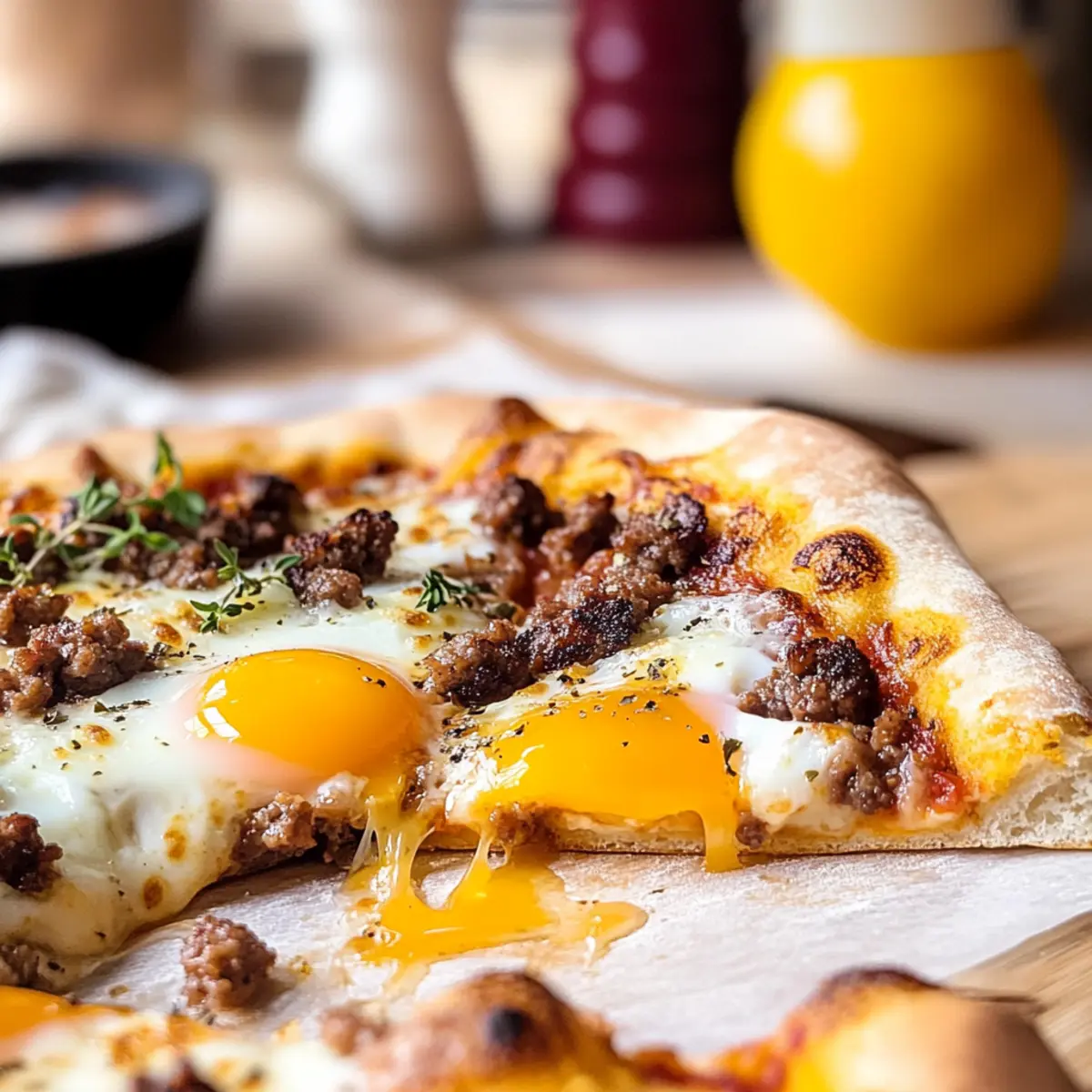 sausage breakfast pizza
