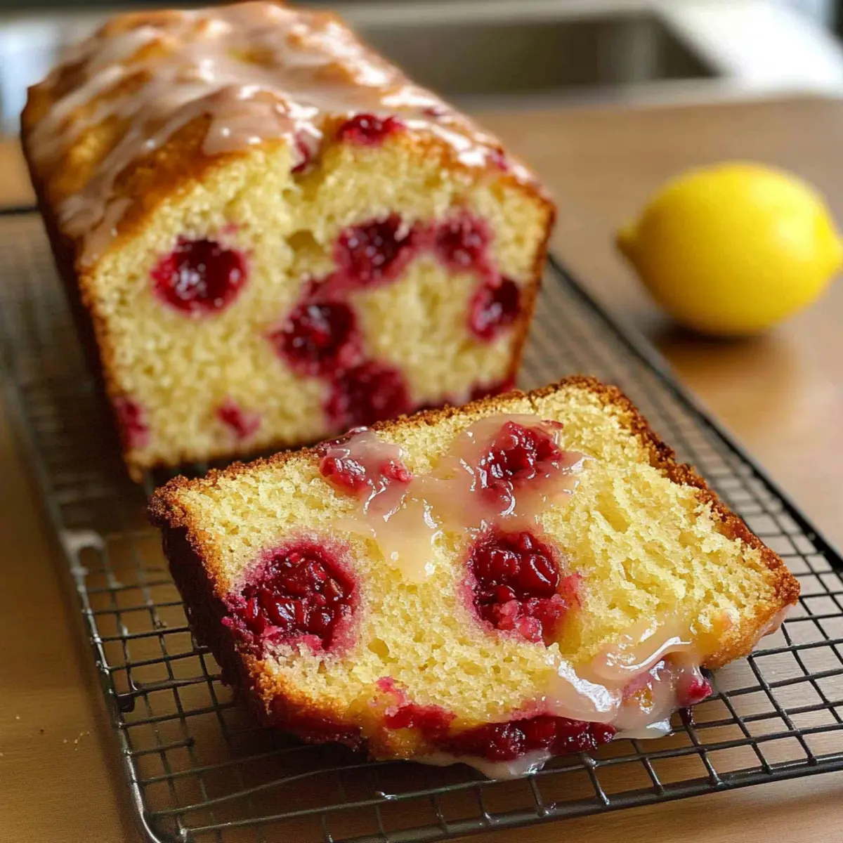 mother's day Raspberry Lemon Loaf