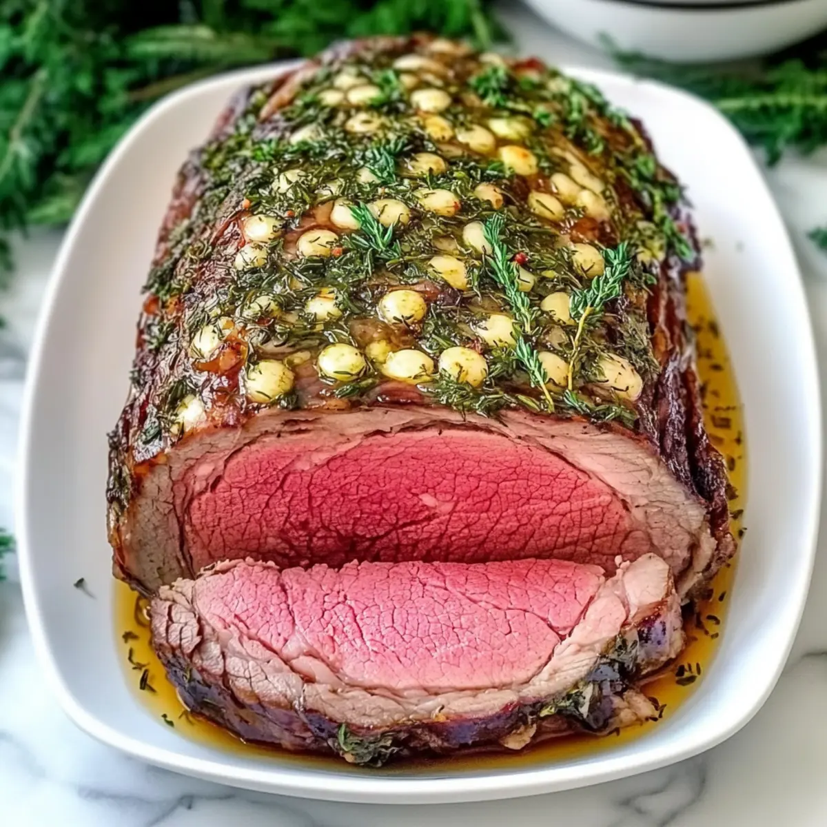 Garlic Herb Prime Rib