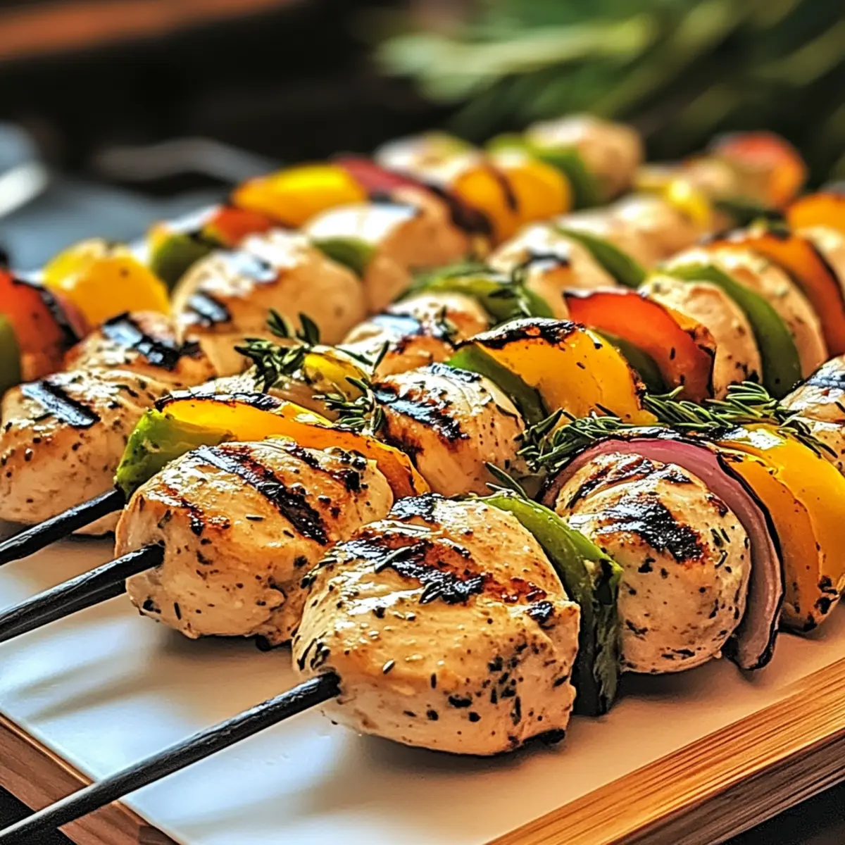 Greek Yogurt Chicken Kebabs