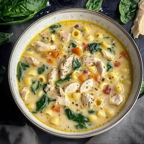 Marry Me Chicken Soup with Spinach