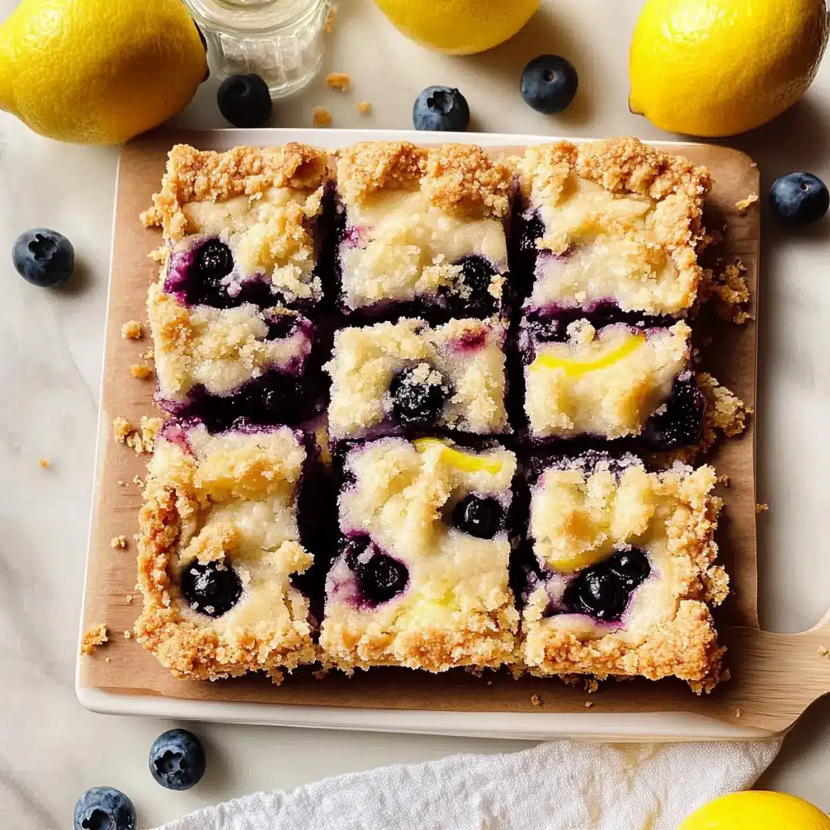 mother's day Blueberry Lemon Pie Bars