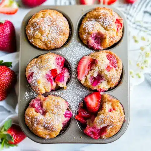 Strawberry Rhubarb Muffins