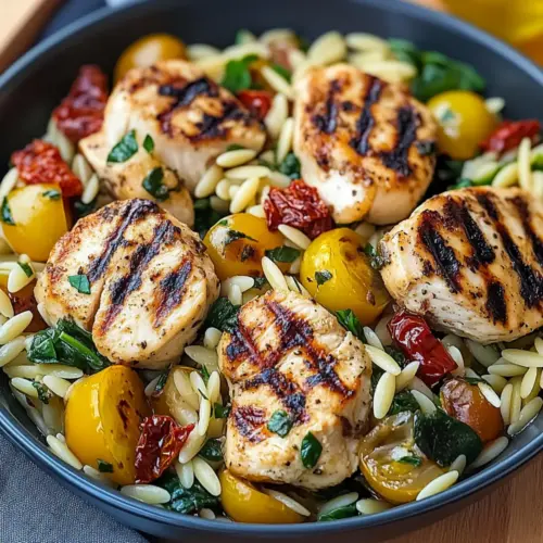 Mediterranean Diet Chicken Orzo