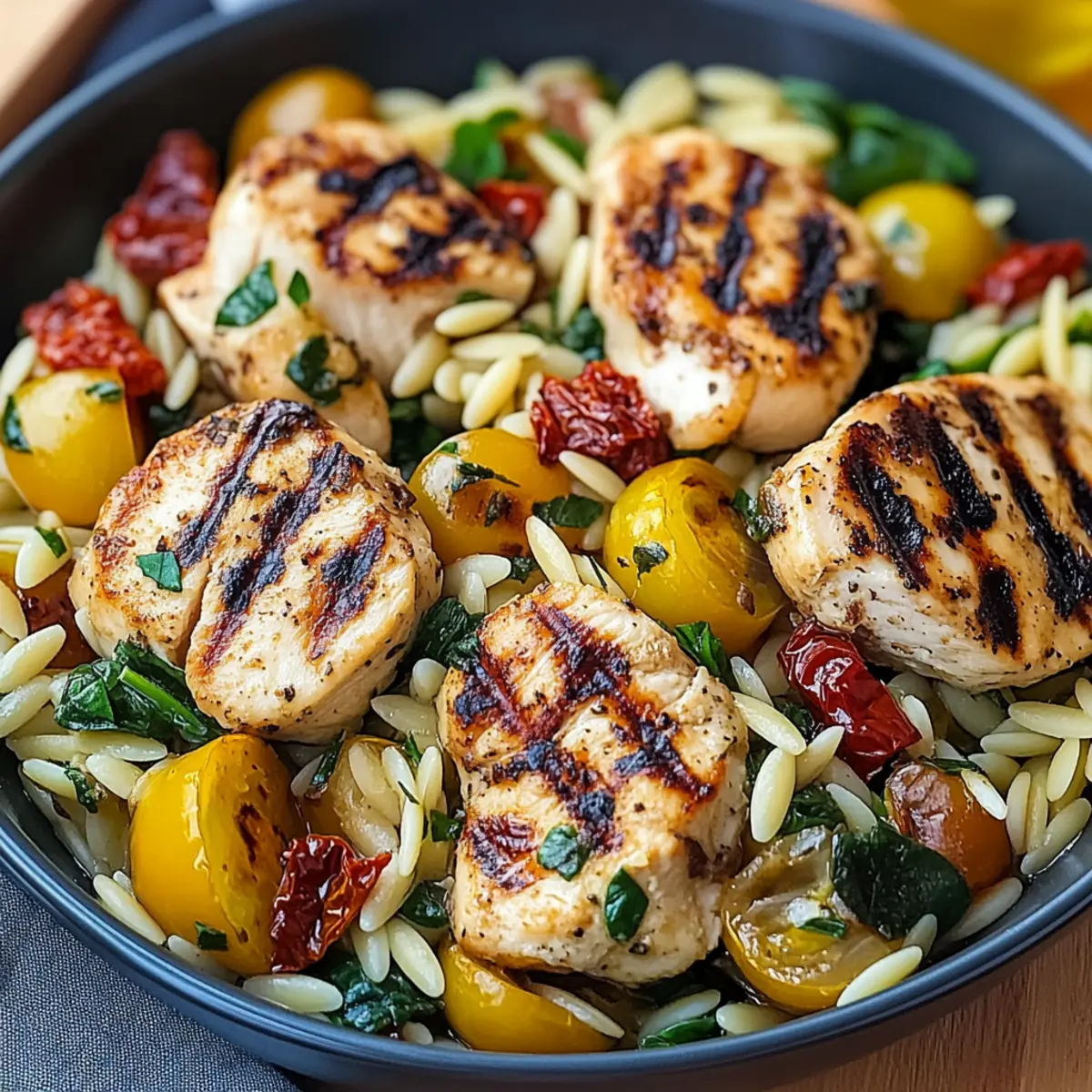 Mediterranean Diet Chicken Orzo