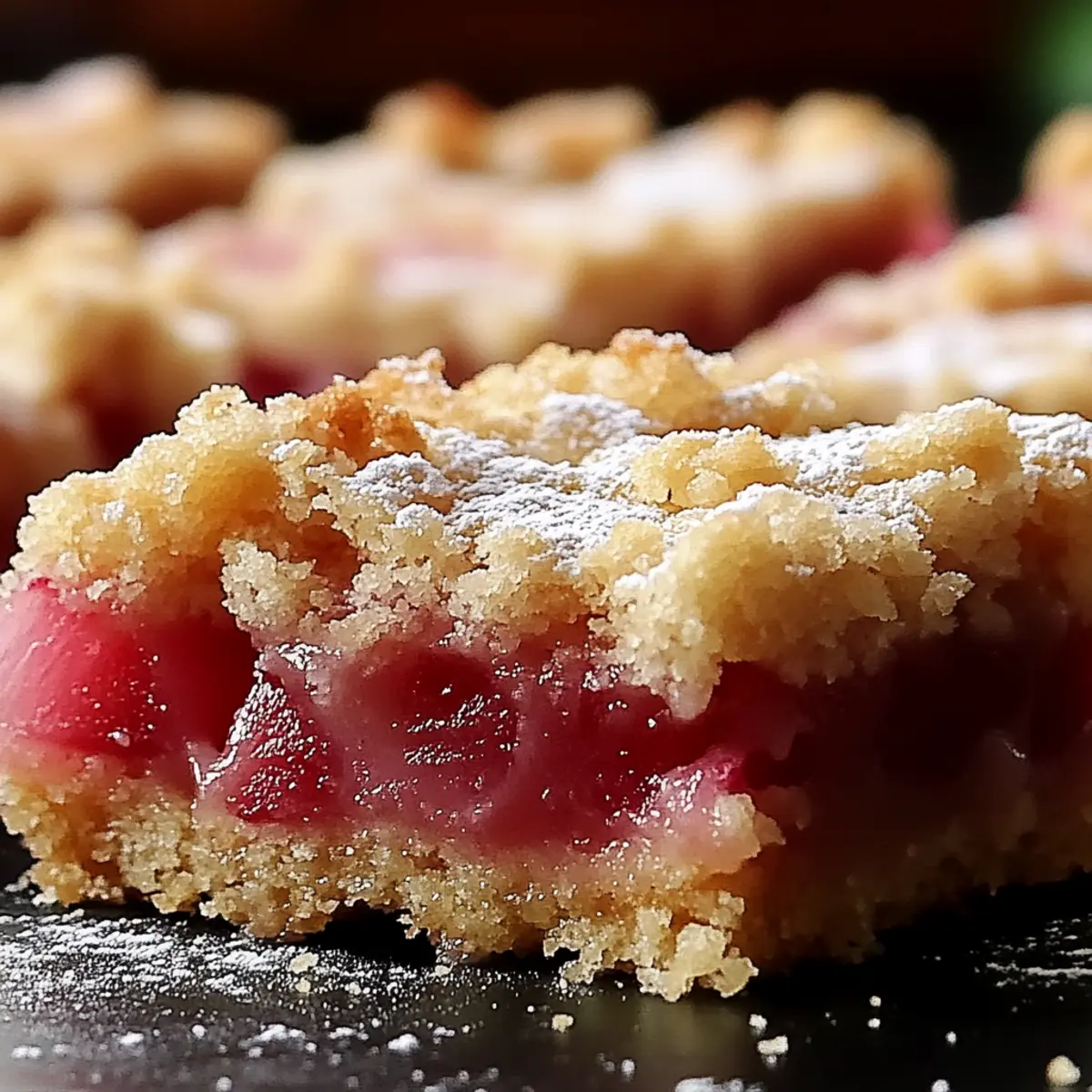 Rhubarb Shortbread Bars