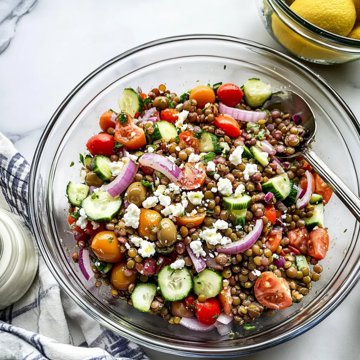 Mediterranean Lentil Salad