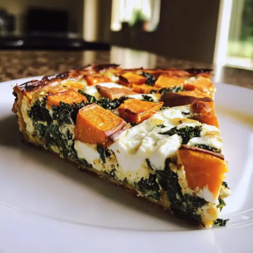 Roasted Sweet Potato Kale Frittata Feta