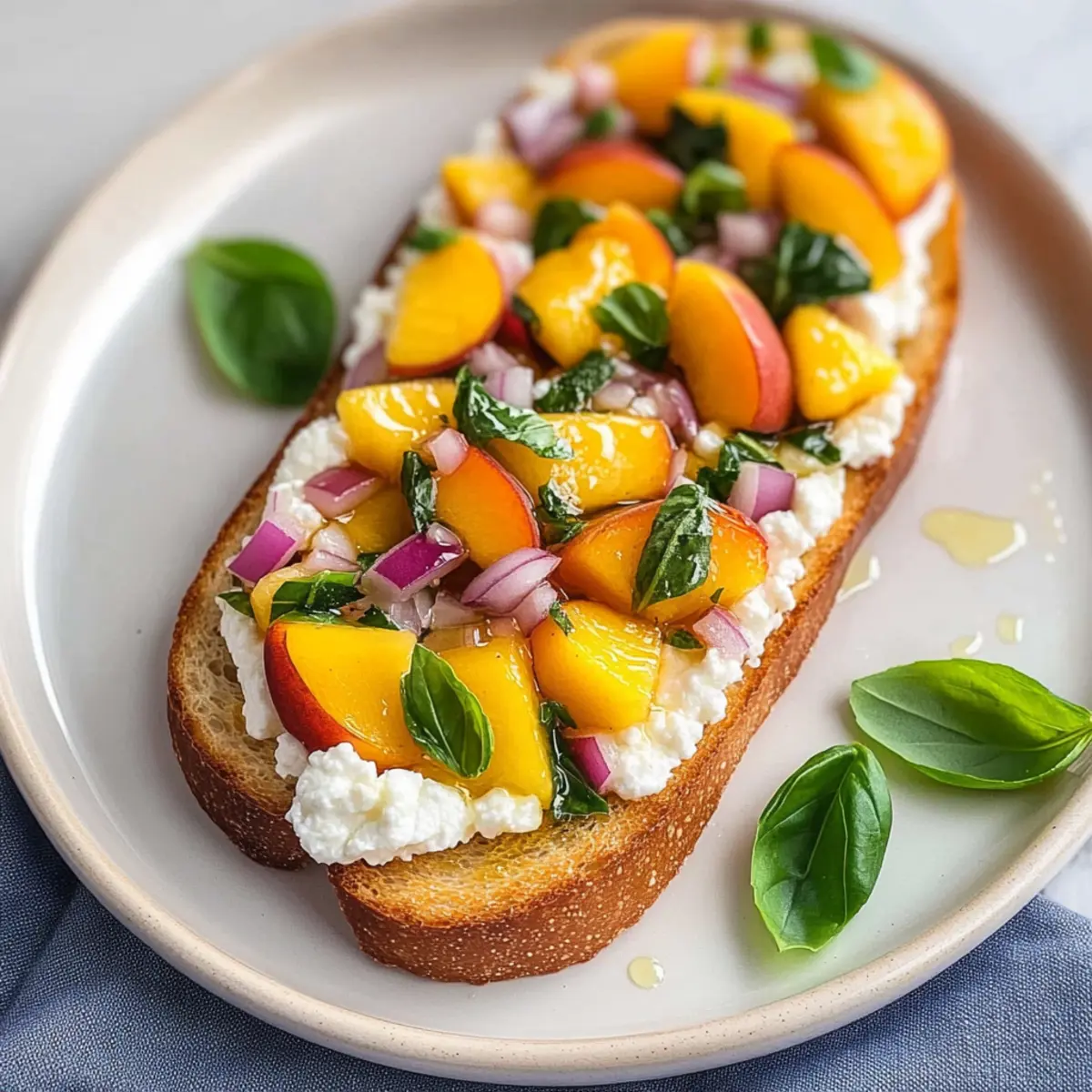 Peach Bruschetta